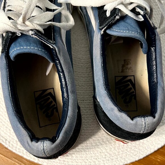 VANS Navy and Other Blues Old Skool Suede & Canvas Shoes Men's SZ 11 - Picture 7 of 9